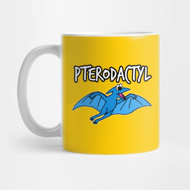 Doodle Pterodactyl Dinosaur Jurassic Flying Dinosaurs Kids Funny by doodlerob